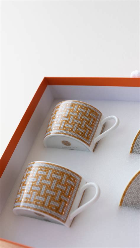 carre hermes mosaique|hermes mosaique tea cup.